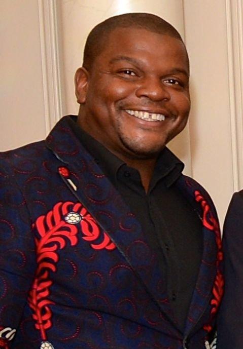Kehinde Wiley en el Departamento de Estado, en Washington, el 21 de enero de 2015, el día en que recibió la Medalla de las Artes de esa cartera.