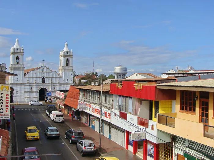 A view of Chitré, capital of Panama's Herrera province, where the epicentre of the 9 October quake was located, in an archive photograph.