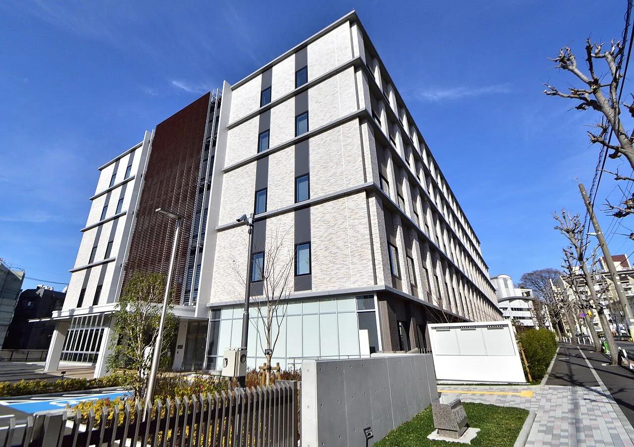 The building in Meguro, Tokyo, that houses the Intellectual Property High Court and the Nakameguro branch of the Tokyo District Court, in 2023.