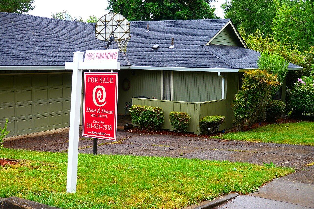 A house for sale on Kevington Road in Eugene, Oregon, in 2017.