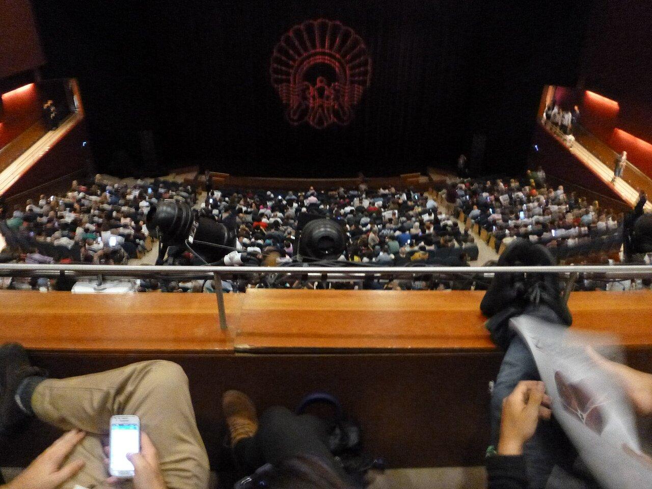 O Palácio Kursaal, sede principal do Festival de San Sebastián, durante a edição de 2014.