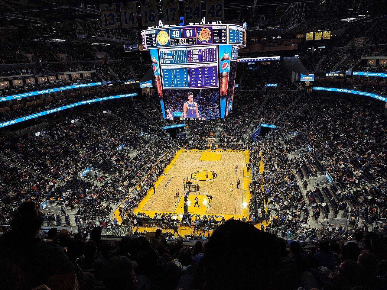 Chase Center in San Francisco, home of the Golden State Valkyries, in 2019.