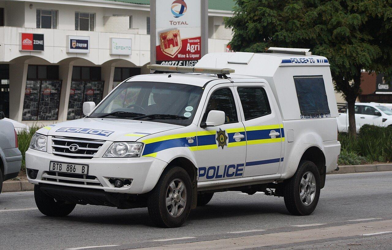 A South African Police Service (SAPS) patrol van, photographed in South Africa in 2016.
