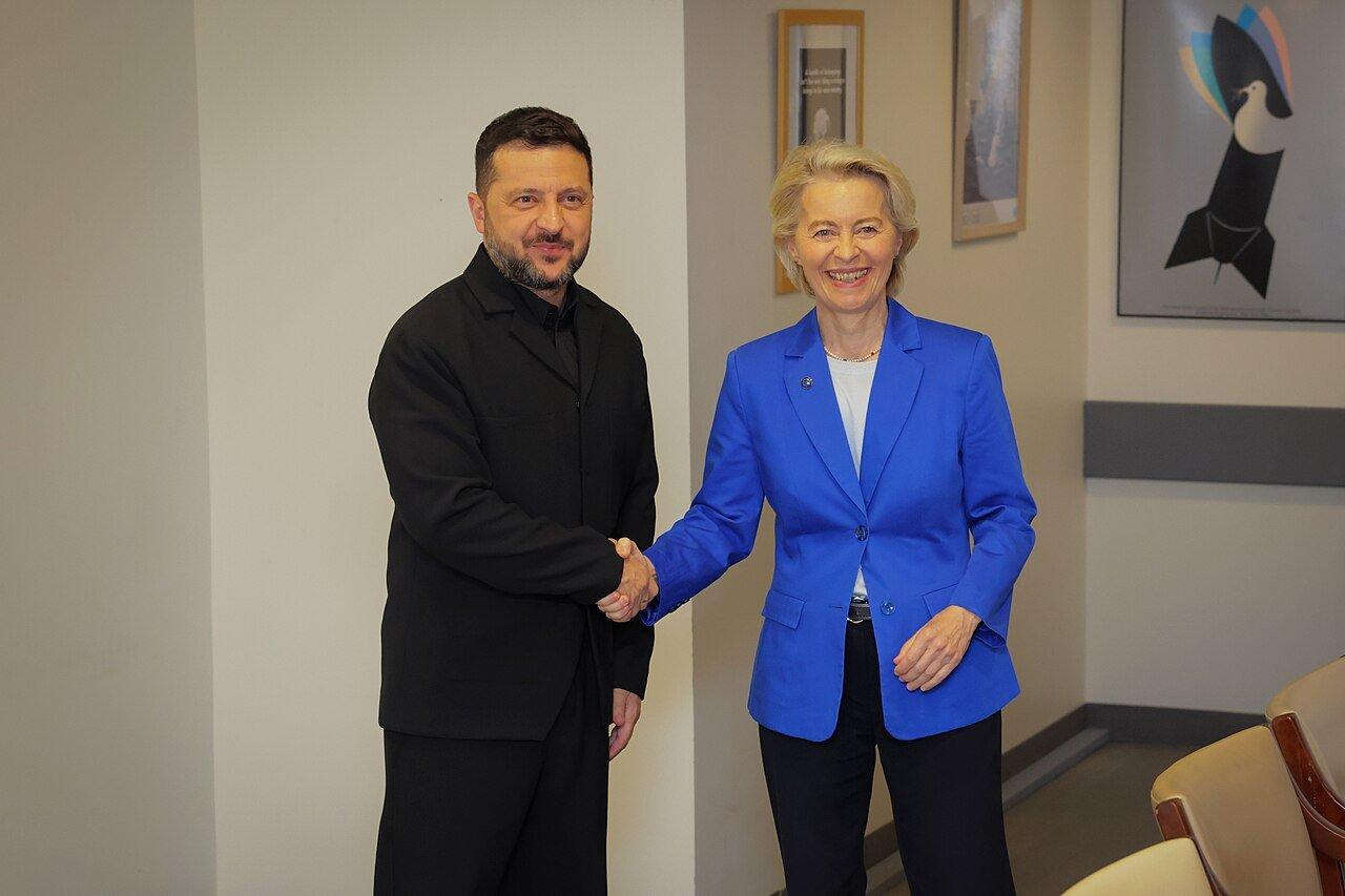 Ukrainian President Volodymyr Zelensky alongside European Commission President Ursula von der Leyen during the UN General Assembly in New York on 22 September 2026.