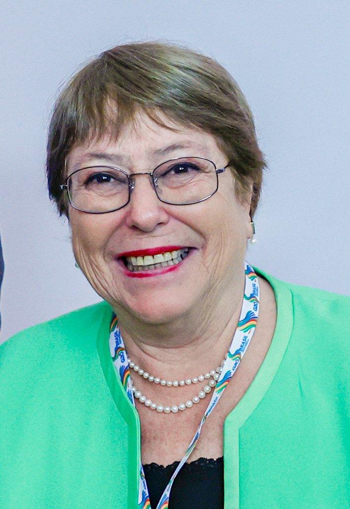 Michelle Bachelet durante audiência no Palácio do Planalto, em Brasília, em julho de 2024.