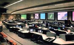 O Air Traffic Control System Command Center da FAA, em Herndon, na Virgínia, a instalação cujo software está sendo substituído.