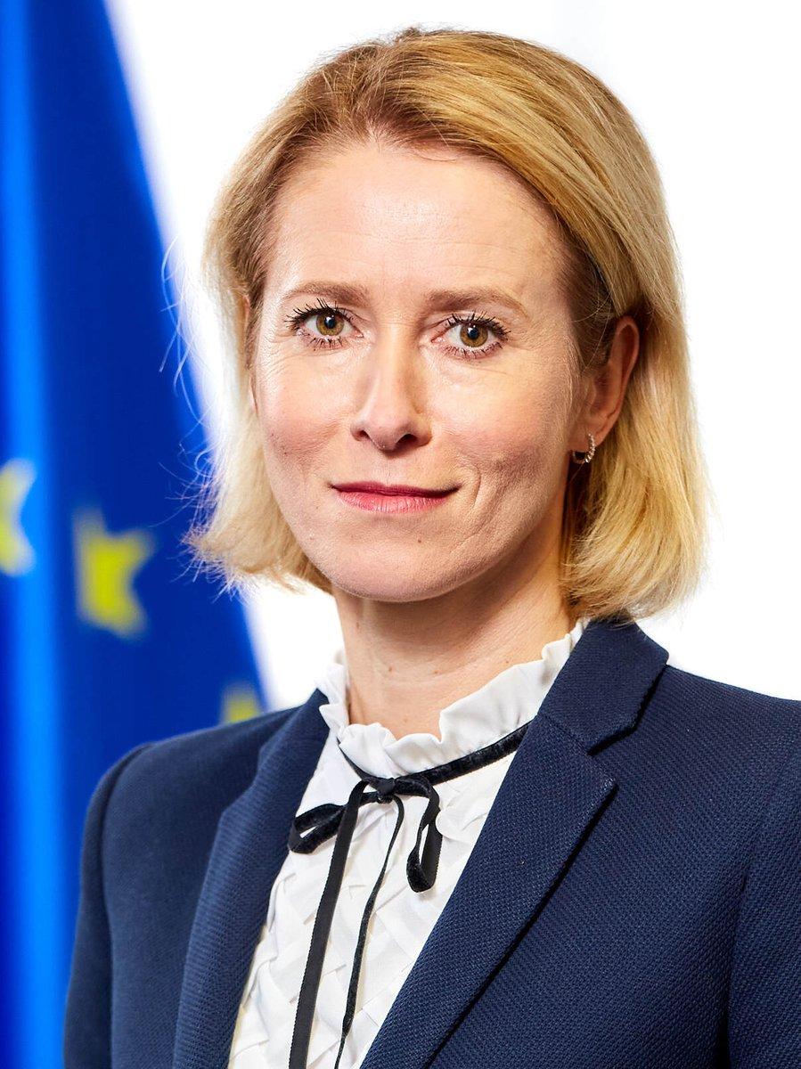 Retrato oficial de Kaja Kallas, alta representante da União Europeia para Assuntos Externos e vice-presidente da Comissão Europeia, feito em novembro de 2024.