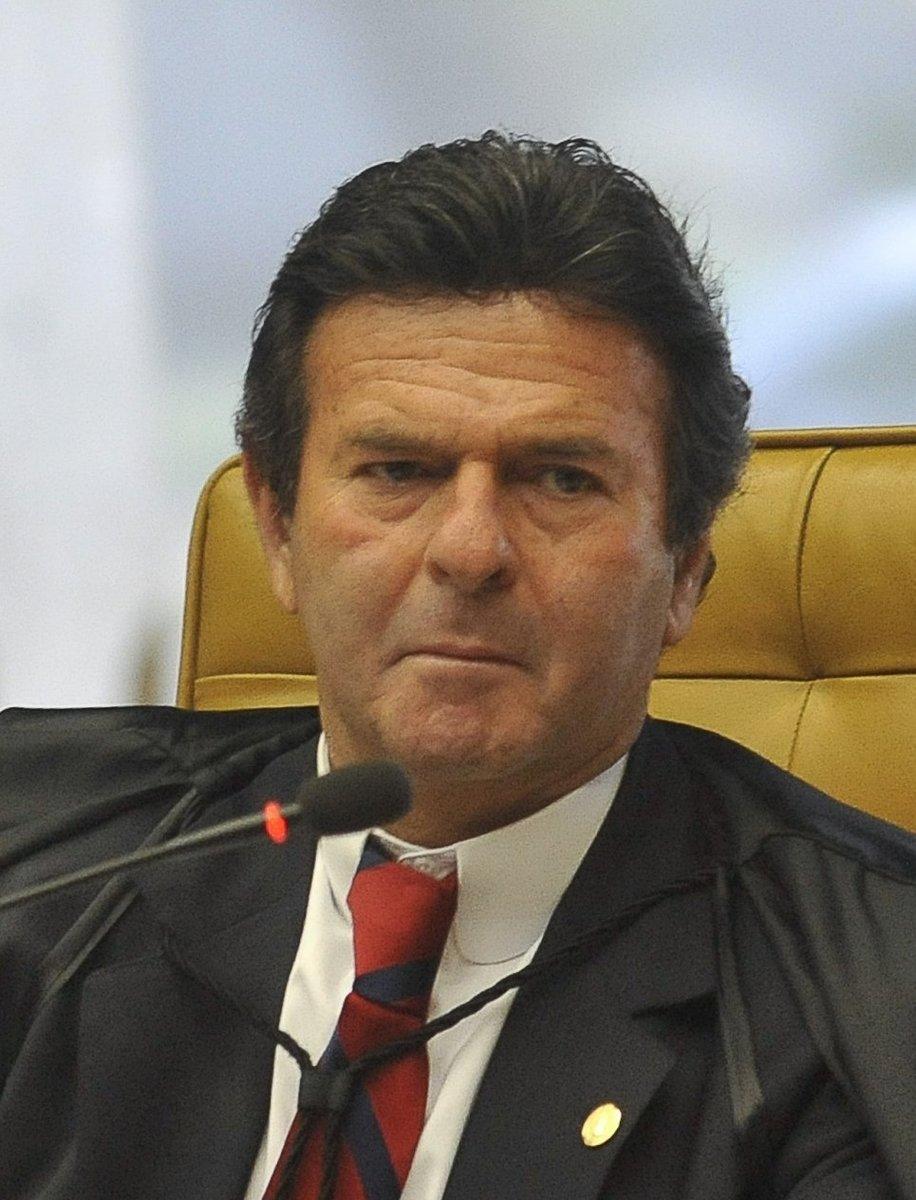 O ministro Luiz Fux no plenário do Supremo Tribunal Federal, em 2012.