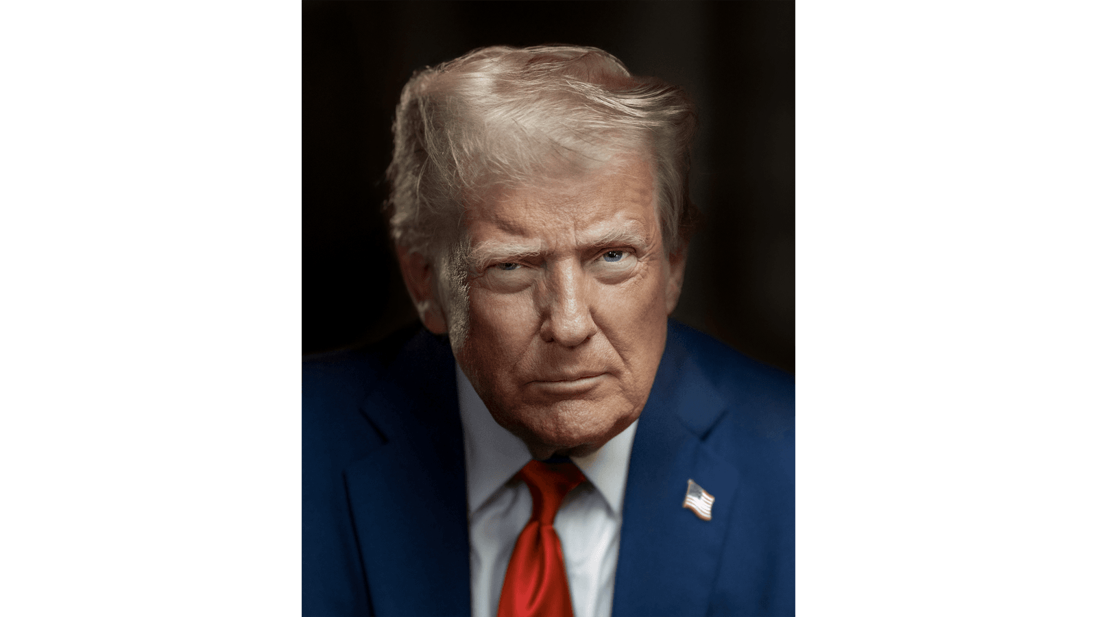 Retrato oficial do presidente Donald Trump, divulgado pela Casa Branca em 2025. A nova regra do "public charge" de seu governo entrou em vigor em 18 de setembro de 2026.