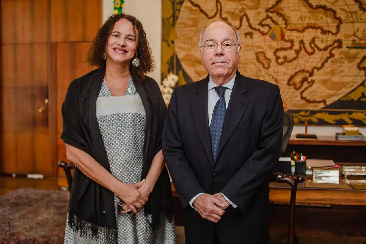 El ministro de Relaciones Exteriores, Mauro Vieira, en el Palácio Itamaraty, en Brasilia, en abril de 2023.