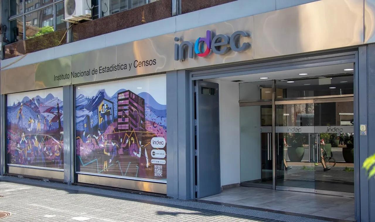 Fachada do Instituto Nacional de Estadística y Censos (INDEC), na avenida Julio A. Roca, em Buenos Aires, em 2019.