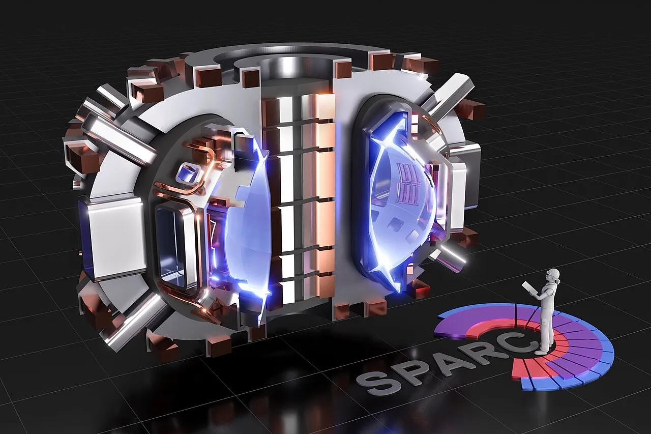 A cutaway rendering of SPARC, the compact tokamak Commonwealth Fusion Systems is building in Massachusetts, released in 2020.