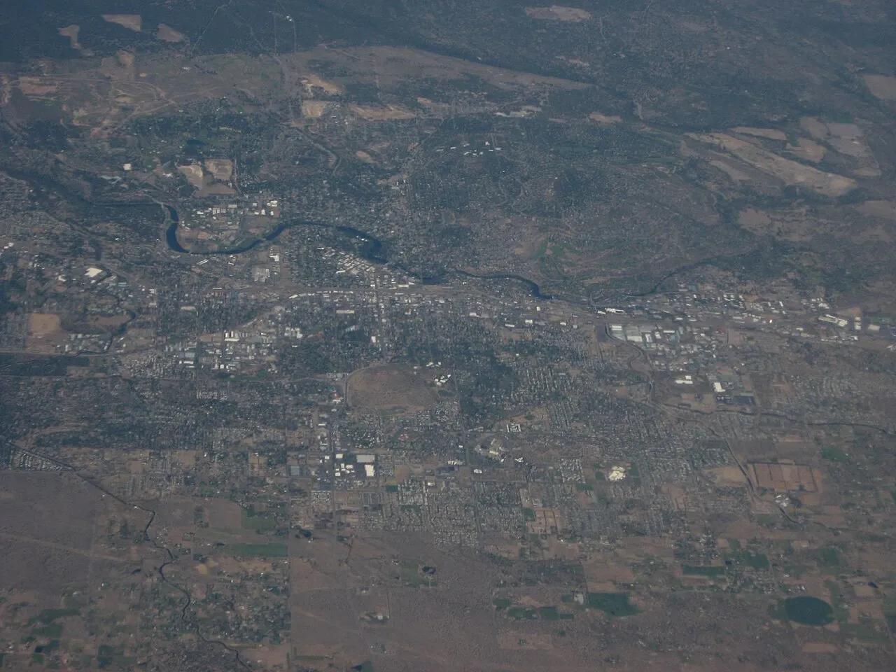 The city of Bend, in central Oregon, photographed in 2007. Silver Rail Elementary School belongs to the Bend-La Pine Schools district.