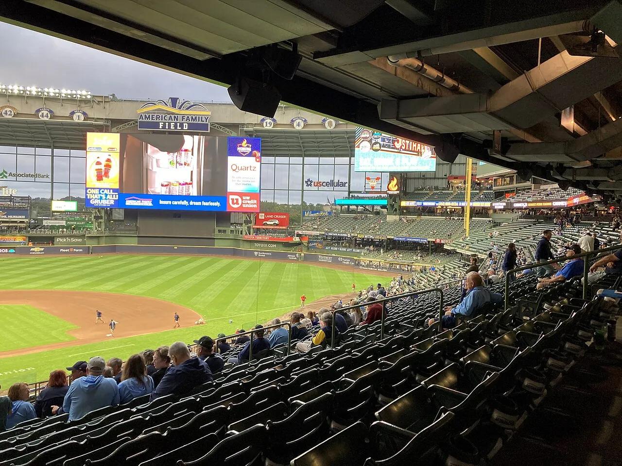 American Family Field in Milwaukee, Wisconsin, before a Brewers home game in September 2025.