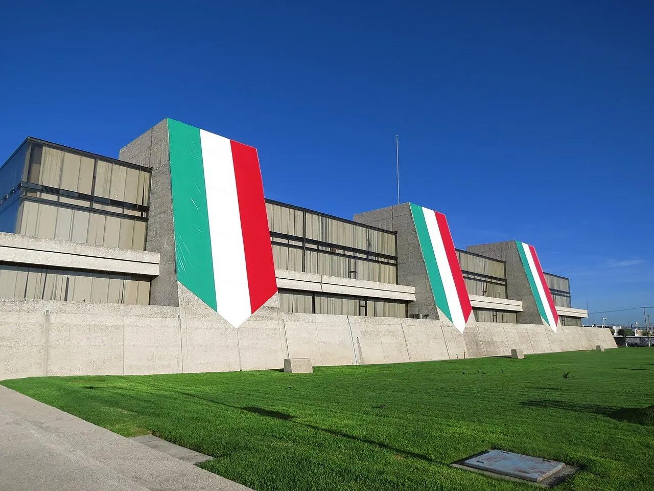 El edificio del Instituto Nacional de Estadística y Geografía (Inegi), en Aguascalientes, México, en 2014.