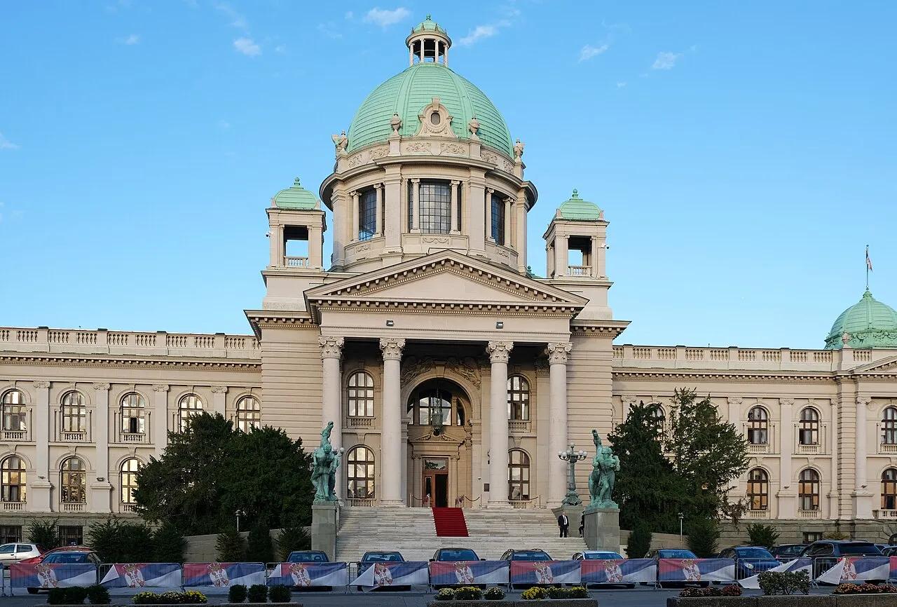 A Casa da Assembleia Nacional da Sérvia, em Belgrado, em foto de 2023.