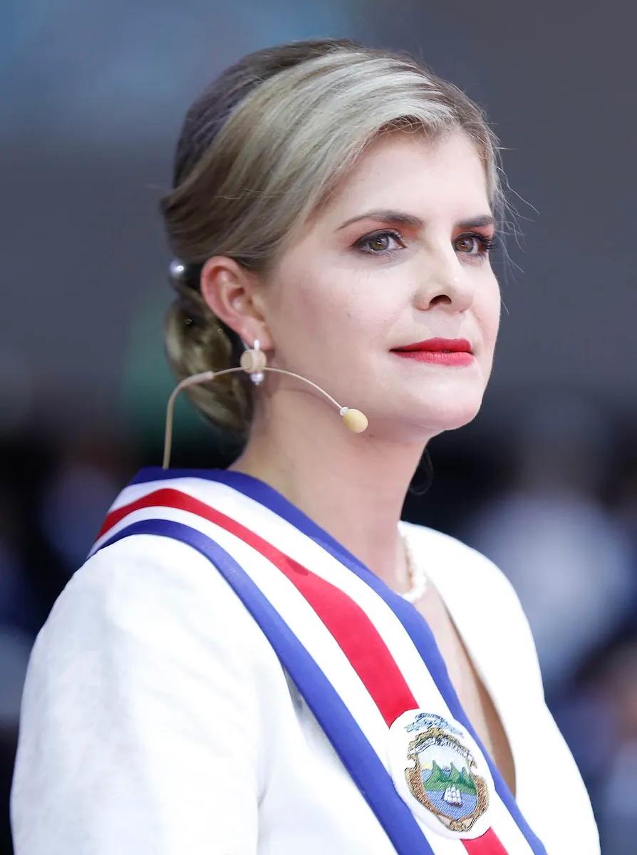 Costa Rican President Laura Fernández Delgado at the presidential handover ceremony, on 8 May 2026.