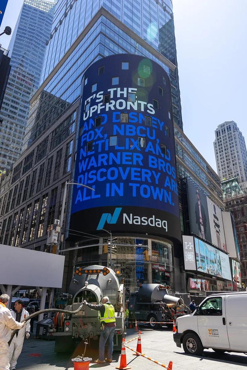 A Nasdaq Tower na Times Square, em Nova York, em maio de 2026.