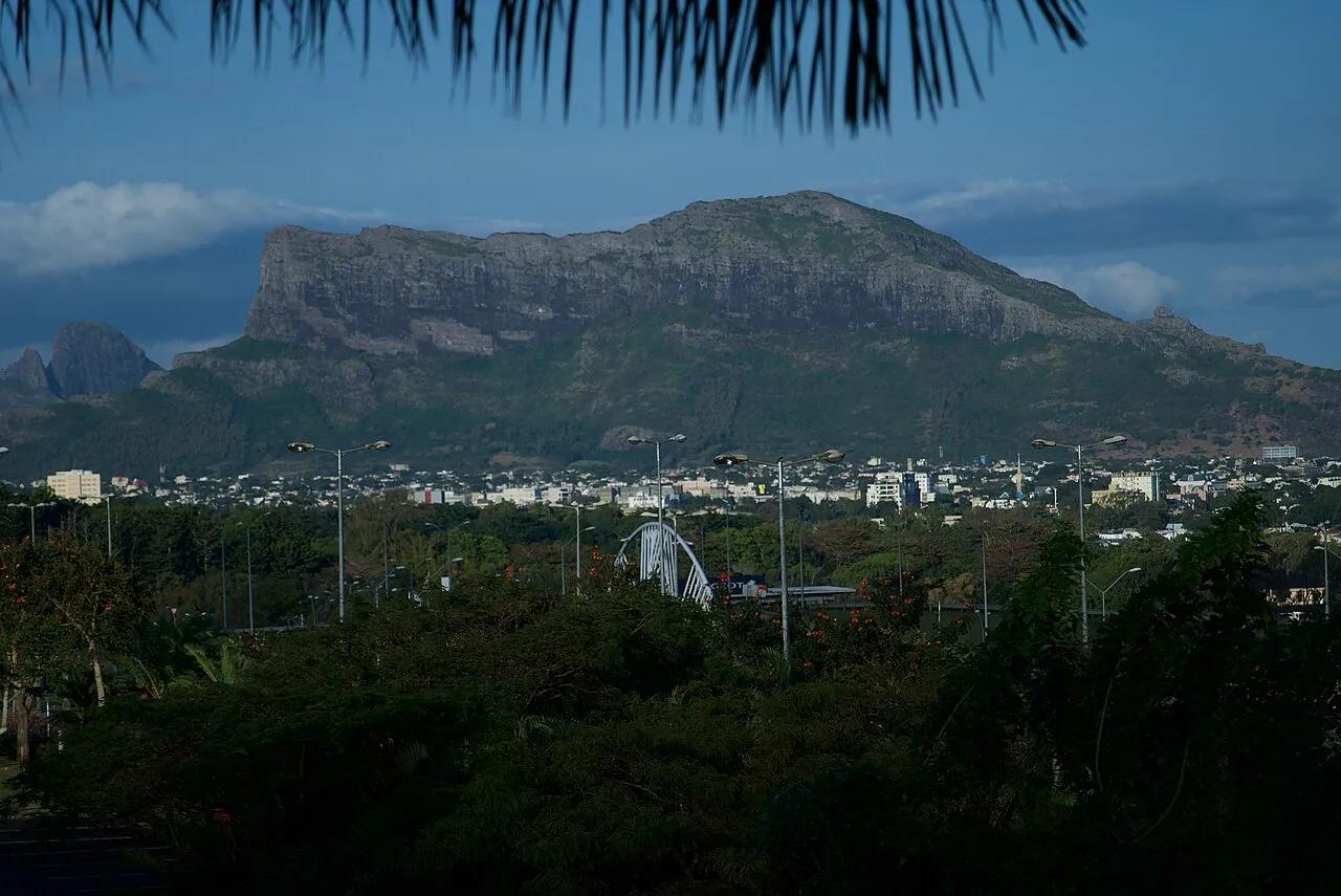 An aerial view of Port Louis, the capital of Mauritius, in 2019. The city is among the areas under curfew.