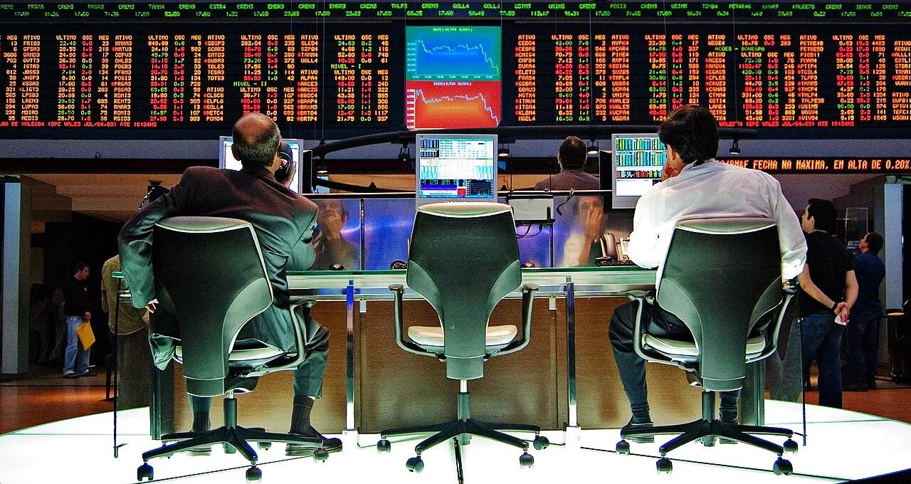O prédio da Bolsa de Valores de São Paulo, no centro da capital paulista, em 2007.