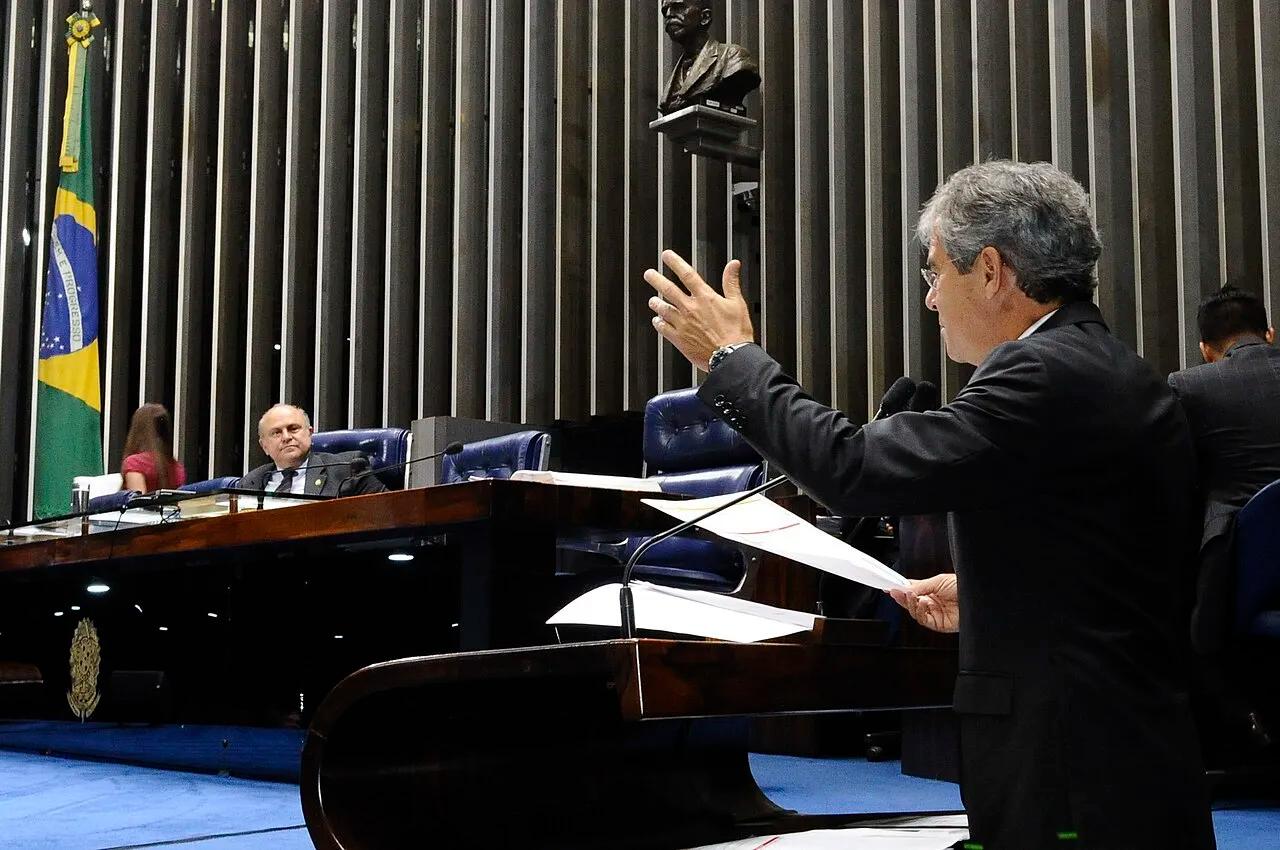 The floor of the Senado Federal in Brasília, in a file photograph from September 2014.