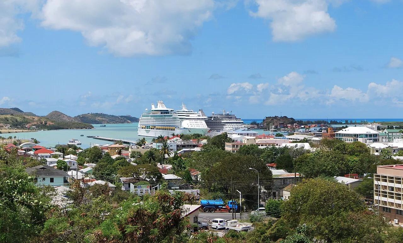 Downtown St John's, the capital of Antigua and Barbuda, in 2012. The city hosts the Commonwealth Heads of Government Meeting from 1 to 4 November.