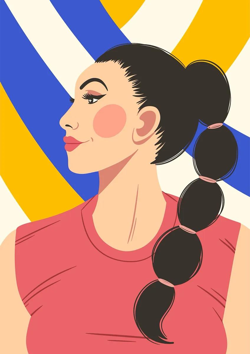 Ilustração da jogadora de vôlei Tifanny Abreu, publicada no Wikimedia Commons em 2024. Não há foto de reuso livre da atleta disponível.