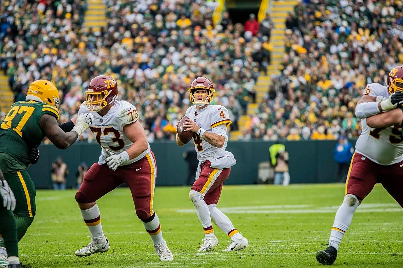 An NFL game between the Washington Football Team and the Green Bay Packers at Lambeau Field, in Green Bay, Wisconsin, in October 2021.