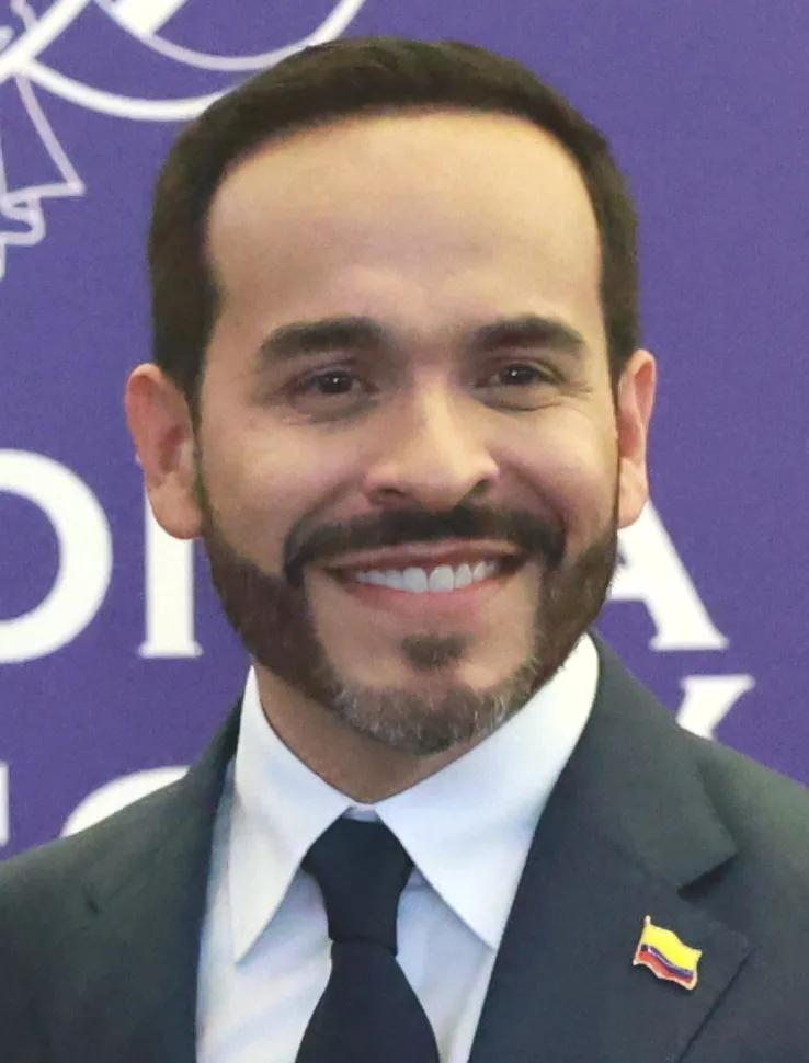 Colombian President Abelardo de la Espriella during the handover-of-power ceremonies in Cali, on 7 August 2026.